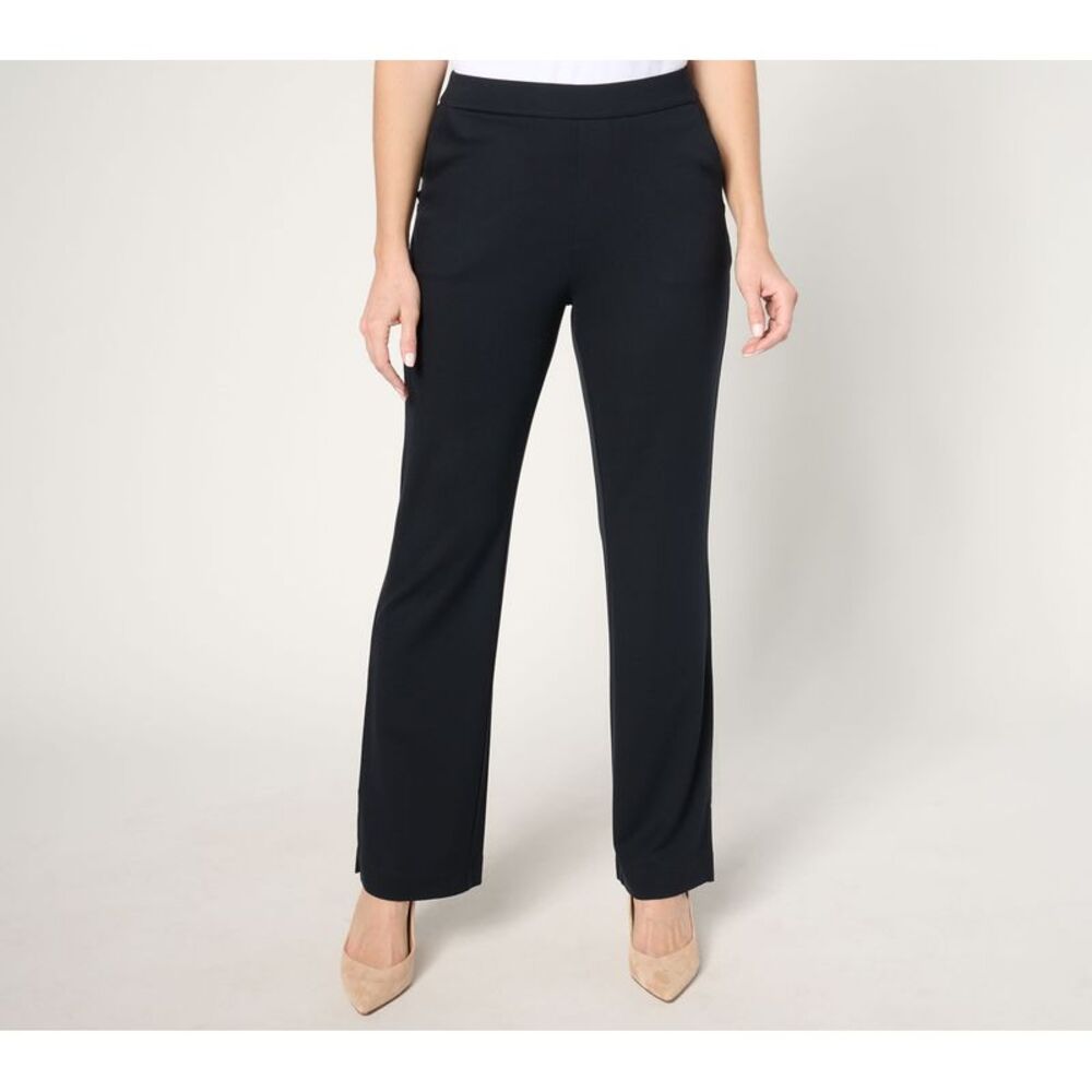 Splendid Women's Pants Sz 2XS Tall Go To Knit Straight-Leg Black A673951
